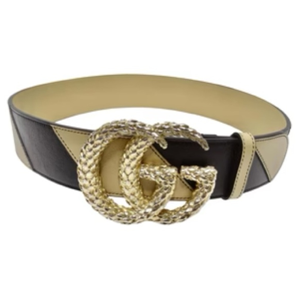Vintage Gucci Extra Wide Belt with extra large GG